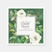 Eucalyptus Zaadblad Bladkrans BOHO Wild Roos Servetten (Voorkant)