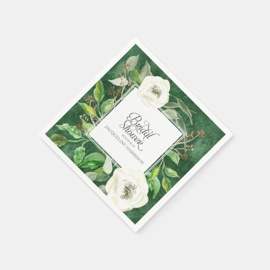 Eucalyptus Zaadblad Bladkrans BOHO Wild Roos Servetten (Hoek)