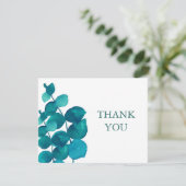 Eucalyptus Zakelijk Bedankkaart (Staand voorkant)