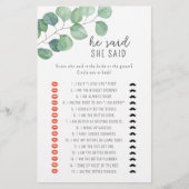 Eucalyptus zei dat ze vrijgezellenfeest spel zei (Voorkant)