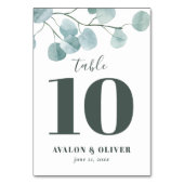 Eucalyptus Zilverdollars Bruiloft Kaart (Voorkant)