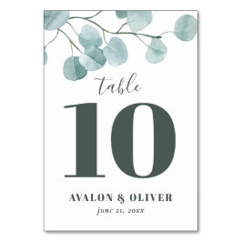 Eucalyptus Zilverdollars Bruiloft Kaart