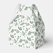 Eucalyptus zilveren dollar boom bladeren patroon bedankdoosjes (Voorkant Zijde)