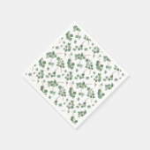 Eucalyptus zilveren dollar boom bladeren patroon servet (Hoek)
