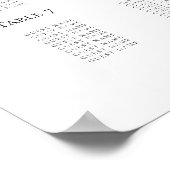 Eucalyptus zitplaatsindeling trouwkaart welkom gra poster (Hoek)