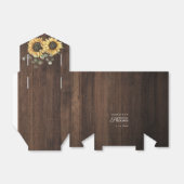 Eucalyptus Zonnebloem Bloemrijke Rustieke Bruidsdo Bedankdoosjes (Uitgevouwen)