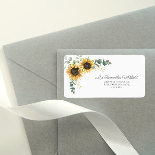Eucalyptus Zonnebloem Botanisch Retouradres Etiket