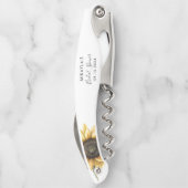 Eucalyptus Zonnebloem Bruidsfeest Dank Je Kurkentrekker (Achterkant)