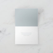 Eucalyptus Zonnebloem Eeuwig Herinnering Condolean Kaart (Binnen)