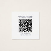 Eucalyptus Zonnebloem Trouw QR Code RSVP Kaart (Achterkant)