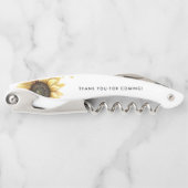 Eucalyptus Zonnebloem Vrijgezellenfeest Dank u Kurkentrekker (Voorkant)