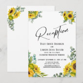 Eucalyptus - Zonnebloemhandschrift Ontvangst Kaart (Voorkant / Achterkant)