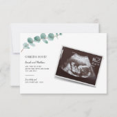 Eucalyptus Zwangerschap Aankondiging meisje Baby (Achterkant)