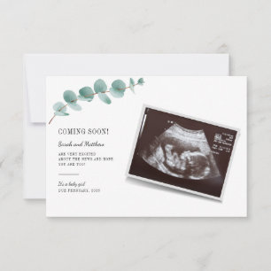 Eucalyptus Zwangerschap Aankondiging meisje Baby