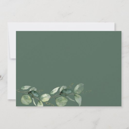 Eucalyptus Zwangerschap Baby Aankondiging (Achterkant)