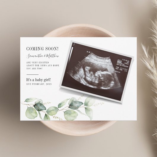 Eucalyptus Zwangerschap Baby Aankondiging