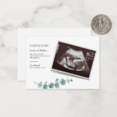 Eucalyptus Zwangerschap Baby Notitiekaartje (Voorkant / Achterkant in situ)