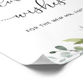 Eucalyptusadvies en wensen voor Passen getrouwd Poster (Hoek)