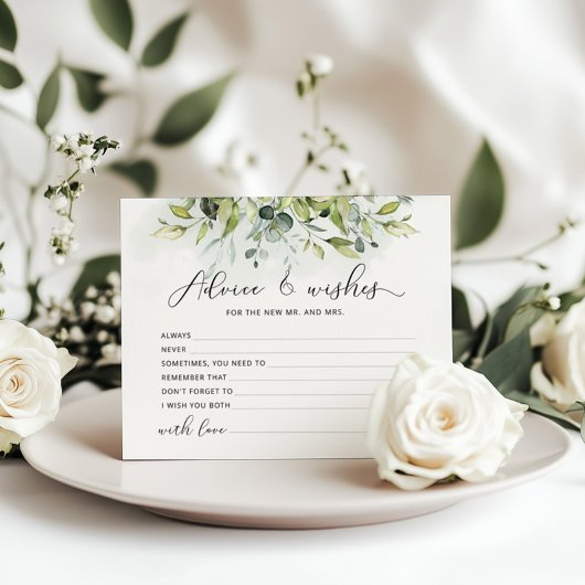 Eucalyptusadvies en wenskaart voor vrijgezellenfee