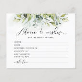 Eucalyptusadvies en wenskaart voor vrijgezellenfee (Voorkant)