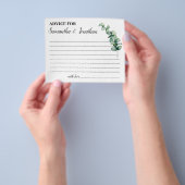 Eucalyptusadvies voor een paar Vrijgezellenfeesten Flyer (Hand)