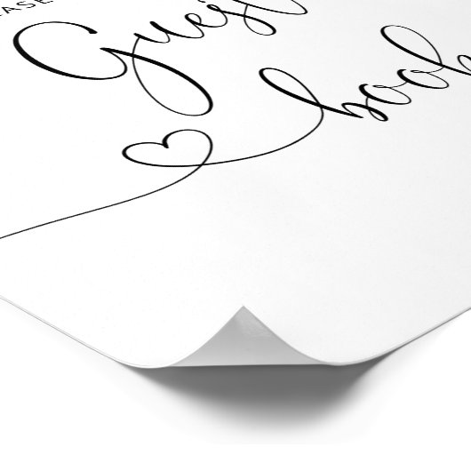 Eucalyptusbeer, teken het gastboek Poster (Hoek)