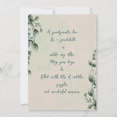 Eucalyptusblad Grootouders foto Vakantie Kaart (Achterkant)