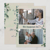 Eucalyptusblad Grootouders foto Vakantie Kaart (Voorkant / Achterkant)