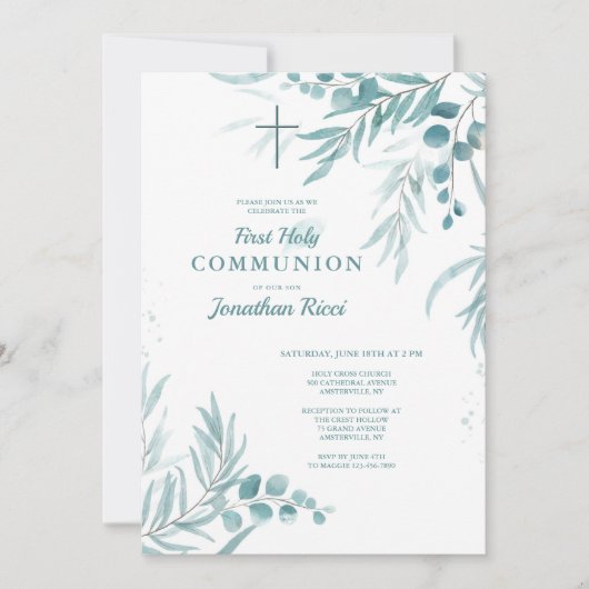 Eucalyptusblad Kaart (Voorkant)