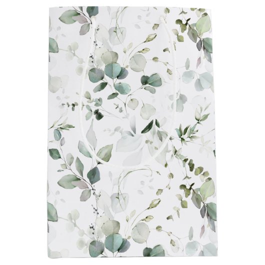 Eucalyptusblad Medium Cadeauzakje (Voorkant)