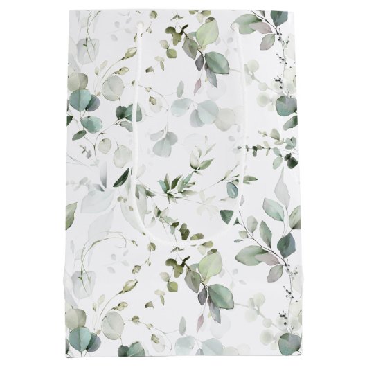 Eucalyptusblad Medium Cadeauzakje (Achterkant)