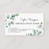 Eucalyptusbladeren Afsprakenkaartje (Voorkant)