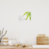 EUCALYPTUSBLADEREN AQUELEUR LOOF BRUILOFT POSTER (Keuken)