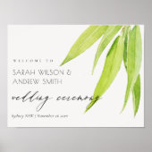 EUCALYPTUSBLADEREN AQUELEURFOLIA TROUWEN POSTER (Voorkant)