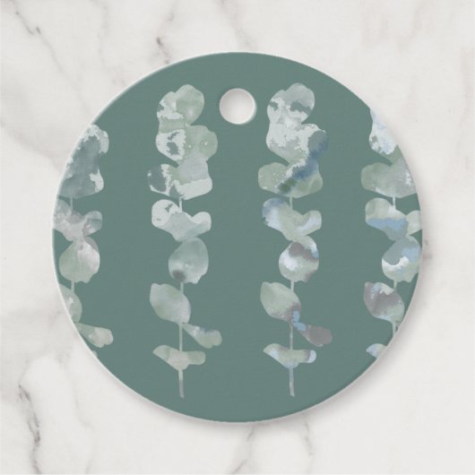 Eucalyptusbladeren Bedankjes Labels (Voorkant)