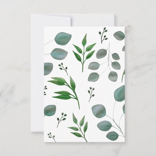 Eucalyptusbladeren Bedankkaart (Voorkant)