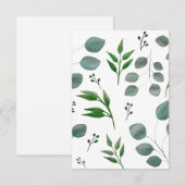 Eucalyptusbladeren Bedankkaart (Voorkant / Achterkant)