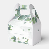 Eucalyptusbladeren Botanisch groen Huwelijksfeest Bedankdoosjes (Achterkant)