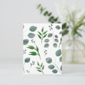 Eucalyptusbladeren Briefkaart (Staand voorkant)