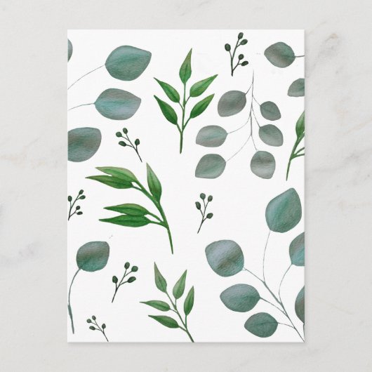 Eucalyptusbladeren Briefkaart (Voorkant)