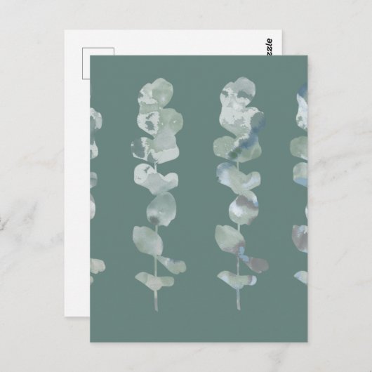 Eucalyptusbladeren Briefkaart (Voorkant / Achterkant)