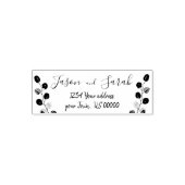 eucalyptusbladeren, bruin en bruin  zelfinktende stempel (Design)