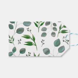 Eucalyptusbladeren Cadeaulabel