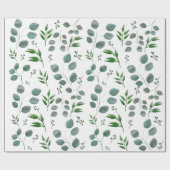 Eucalyptusbladeren Cadeaupapier (Vlak)