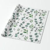 Eucalyptusbladeren Cadeaupapier (Uitgerold)