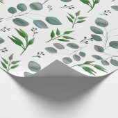 Eucalyptusbladeren Cadeaupapier (Hoek)