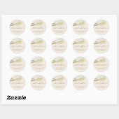 Eucalyptusbladeren Deegroller garde Chef Bakkerij Ronde Sticker (Vel)