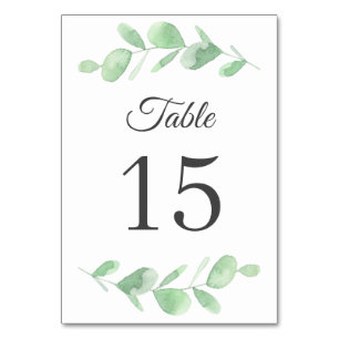 Eucalyptusbladeren. Eenvoudig bos Bruiloft Kaart