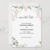 Eucalyptusbladeren en -bloemen kaart (Voorkant)