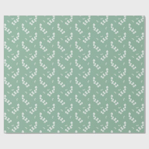 Eucalyptusbladeren en takken watercolorpatroon cadeaupapier